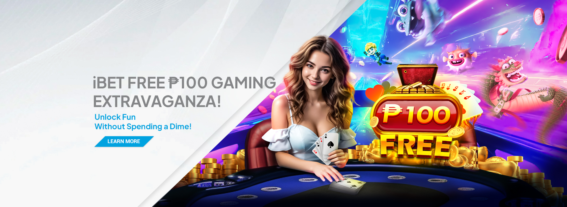 13114 PH iBET Free ₱100 Gaming 1920x700